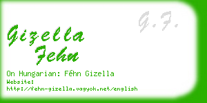 gizella fehn business card